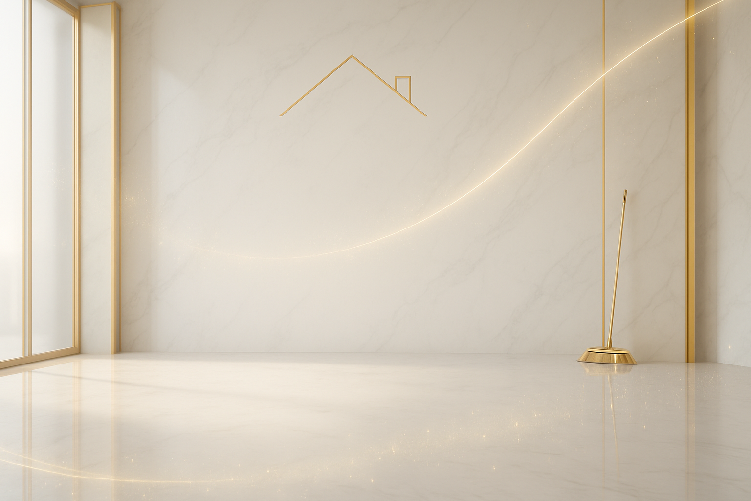 Luxury cream interior with gold accents